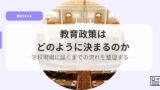 教育を考えるアイキャッチkyouikuseisakudonouyouni